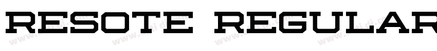 ResotE Regular字体转换 ResotE Regular字体转换